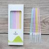 Small Fresh Rainbow Color Slender Straight Pencil Birthday Candle Creative Romantic Party Macaron Candle