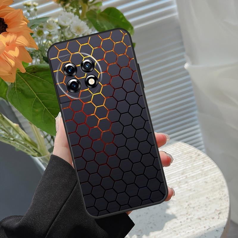 3D Шестиугольный Чехол-Светильник Для OnePlus 15 15R 12 12R 13T 13R 13 11 10 10R 10T 8T Nord 5 CE 2 3 4 Lite N20 N30 Чехол