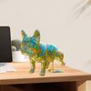 Middle Finger Bulldog Statue Resin Flip-off French Bulldog with Sunglasses Peeing Bulldog Desk Ornament Gag Gift for Dog Lovers