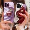 Масляная живопись яблок для iPhone 16 Pro Max 15 Pro 14 13 12 Mini 11 XS Max XR 7 8 Plu SE 2022 Чехол для телефона из закаленного стекла