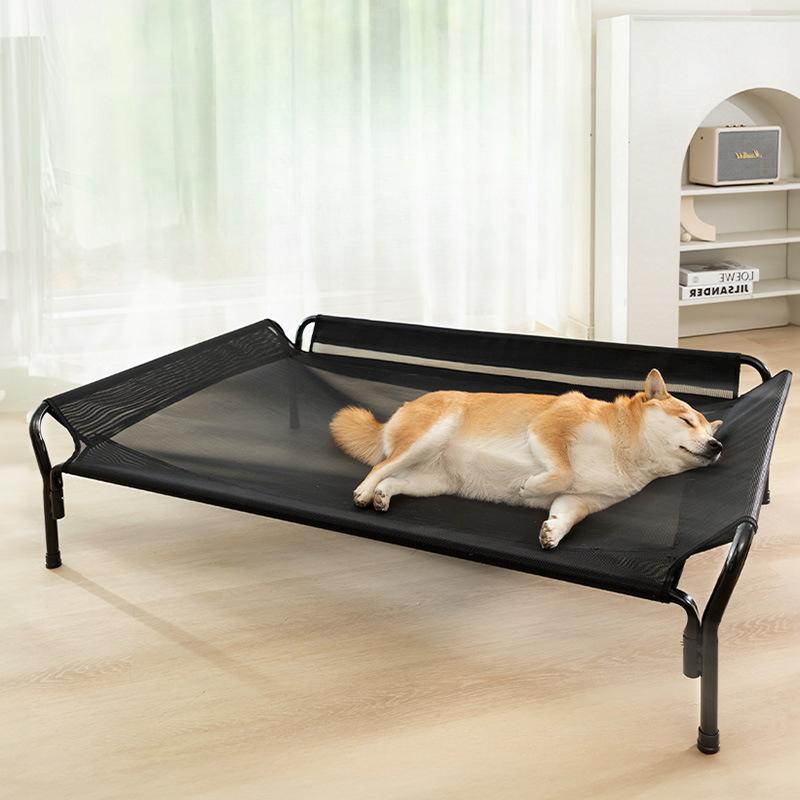 Раскладушка для больших собак, спинка для средних и крупных собак, влагостойкая и дышащая, раскладушка для собак, раскладушка для кошек, съемная и моющаяся раскладушка для домашних животных