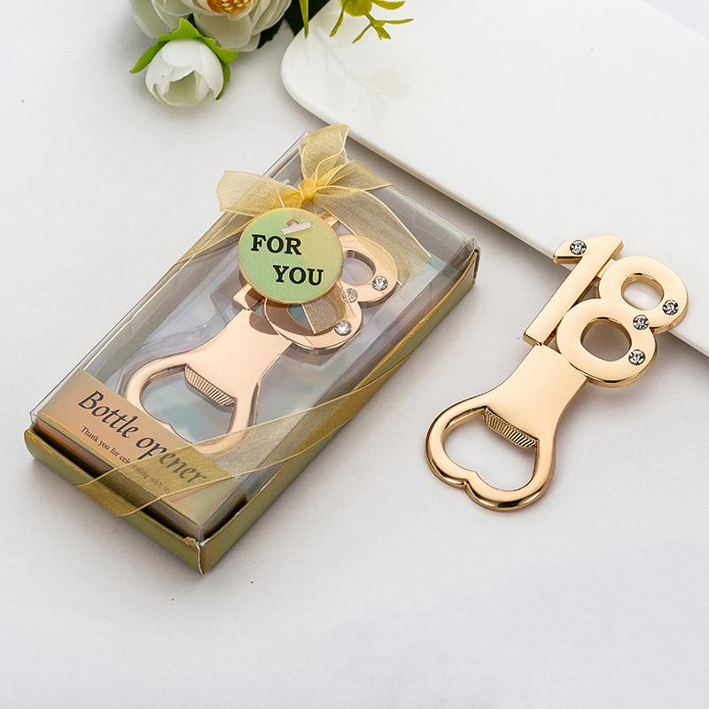 Свадебные подарки Различные открывалки для бутылок с цифрами Инструменты для украшения бара Упаковка Открывалка для пива