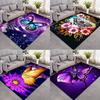 Living Room Rug Animal Butterfly Pattern Bedroom Small Rug Children's Room Game Rug Cartoon Children's Play Mat