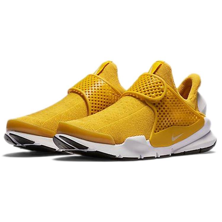 Nike Sock Dart Cushioning Slip Resistant Cushioning Slip Resistant Low top Casual Shoes Women's Yellow White 848475-700