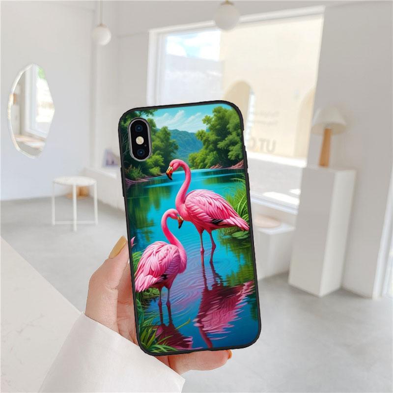 Flamingos Pink bird flower Case for Samsung M02 M06 M15 M16 M20 M21 M30 M30S M31 M35 M51 M55 M56 A36 A42 A50 A50S A51 A52