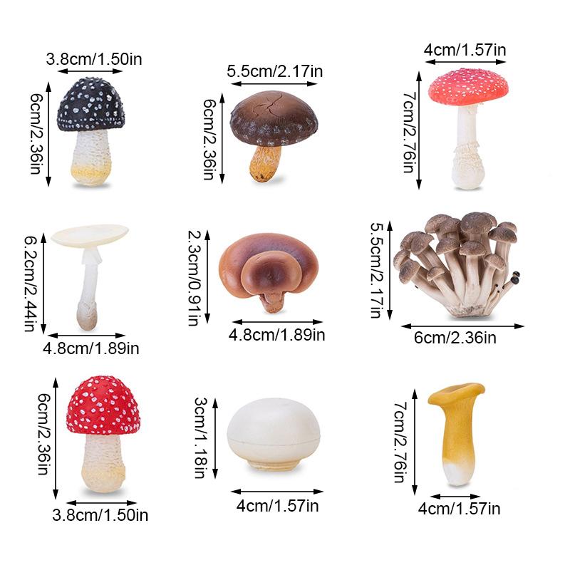 1PC Simulated Mushroom Refrigerator Patch 3D Mushroom Fridge Magnets Home Decoration 11 Styles