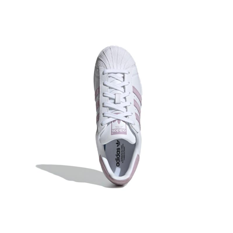 adidas Оригинальные кроссовки Superstar 'Белый/Фиолетовый' Женские EE7400