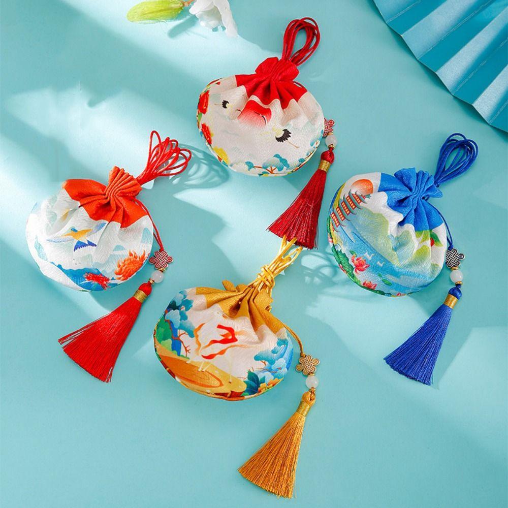 Printing Dragon Boat Festival Sachet with Tassel Women Jewelry Bag Chinese Style Storage Bag Gifts