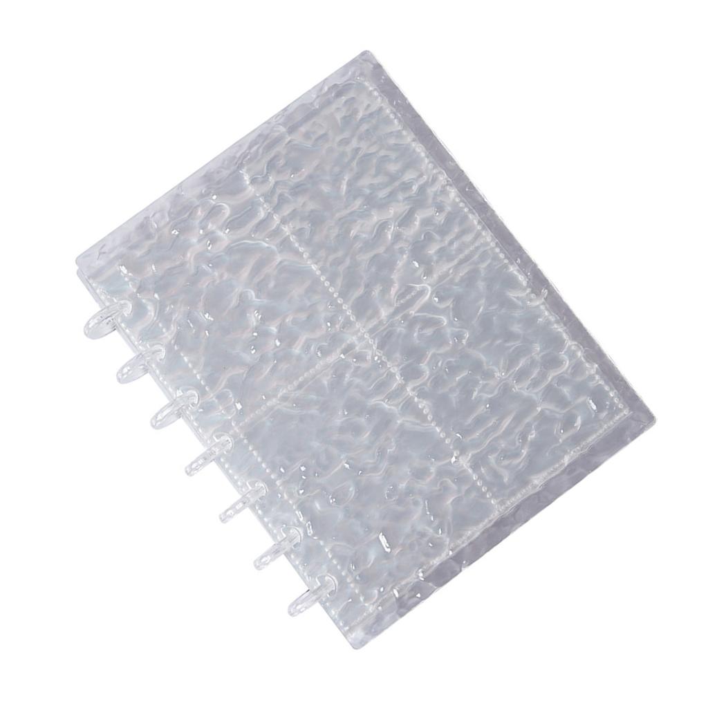 Ripple Kpop Photocard Binder Acrylic Binder Cover with 80 Pocket for Organizing Trading Card Binder Card Collector Album