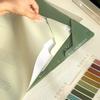 Block Pieces Large Opening Gradient Resume Protective Cover Folder