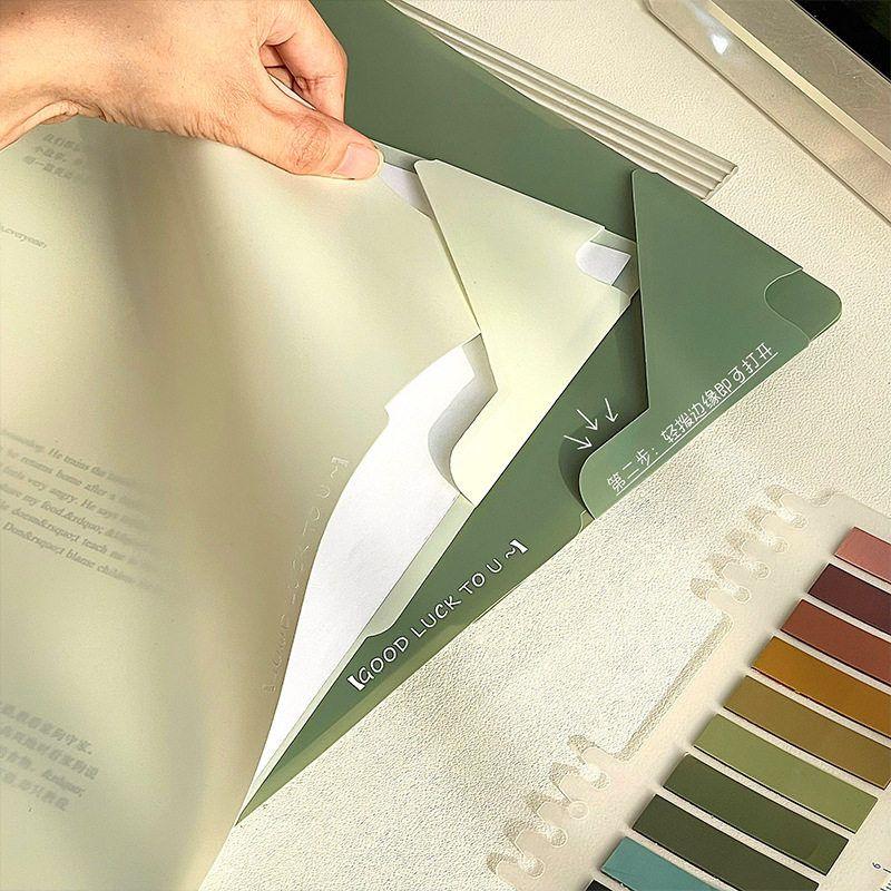Block Pieces Large Opening Gradient Resume Protective Cover Folder