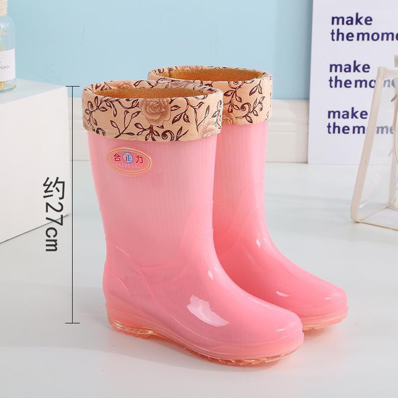 Длинные резиновые сапоги женские модные дождевые туфли женские взрослые без подкладки с высоким голенищем водонепроницаемые туфли быстросохнущие резиновые туфли лето