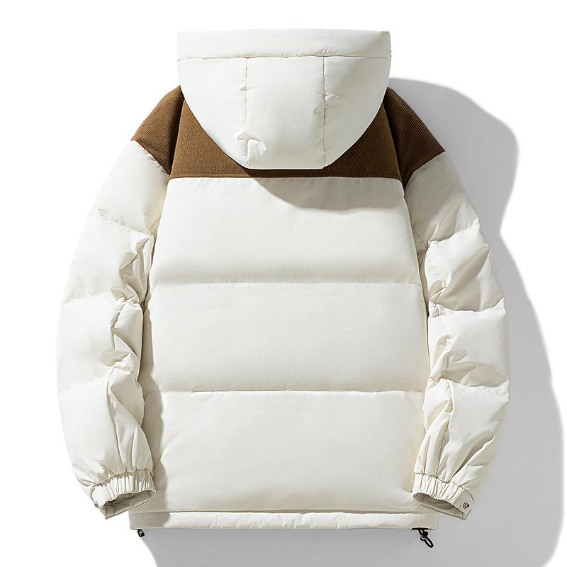 Зимняя новая пуховая куртка мужская пух белой утки молодежная повседневная с капюшоном утолщенная теплая пуховая мужская куртка