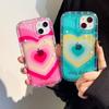 Lovely Love Heart Air Cushion Case For Iphone 11 12 13 14 Pro Max 14 Plus Soft Phone Cover Silicone Shockproof Protector Funda
