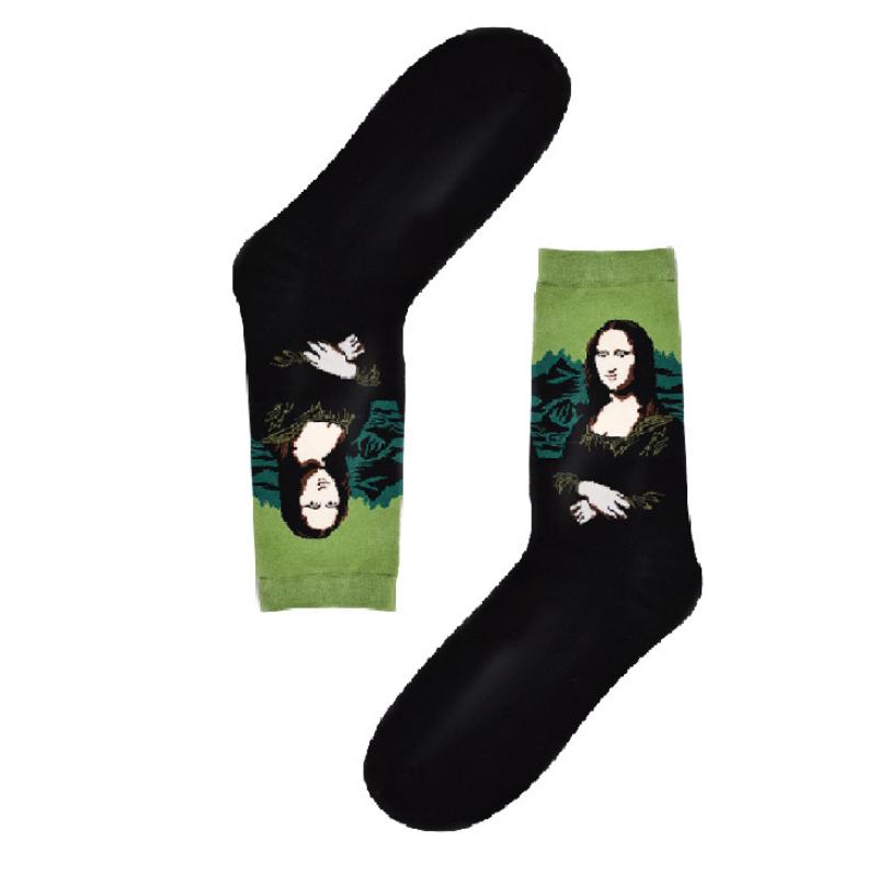 New Arrival Fashion Socks Crew Cotton Socks Famous Oil Painting Art Socks Women Men Unisex Socks