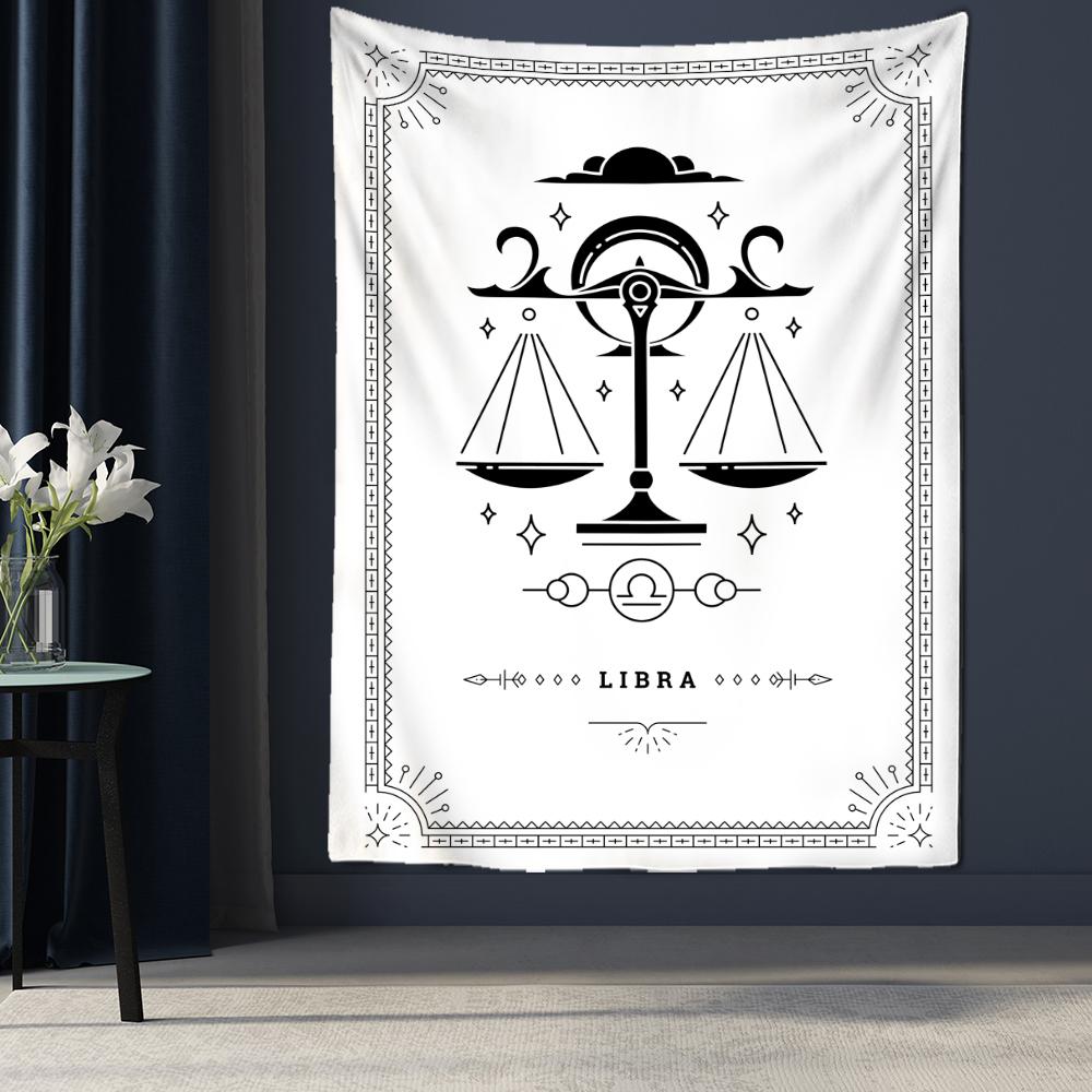 Гобелен «Двенадцать созвездий Таро», настенный психоделический волшебный богемный стиль, матрас в стиле хиппи, искусство домашнего декора