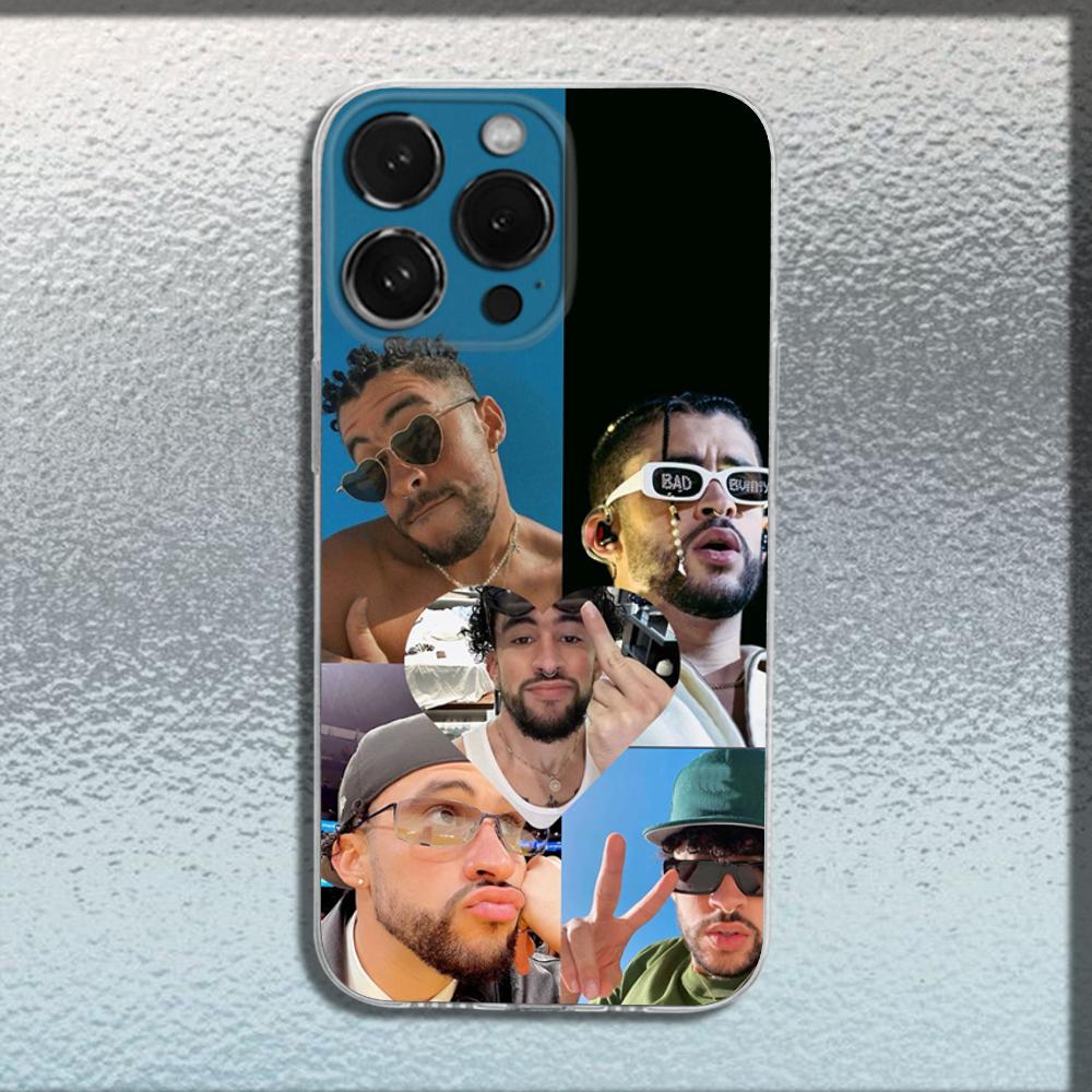 Singer B-Bad B-Bunny DTMF Phone Case For iPhone 16,15,14,13,12,11 Plus,Pro,Max,XR,XS,X,Plus,SE,Mini Transparent Soft Cover