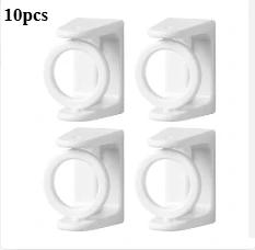 360 ° Fixateur de poteau rétractable rotatif, pour crochets adhésifs solides sans perçage, tige à serviettes, support de tringle à rideau de douche