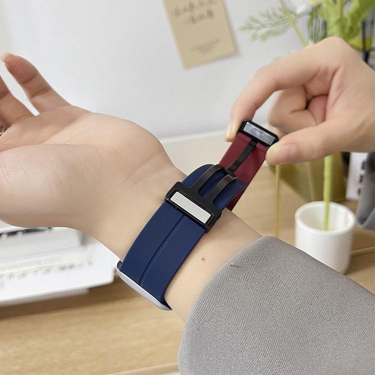 Совместимый ремешок для Apple Watch из жидкого силикона с магнитной застежкой S1/S1 Ultra Apple Watch Силиконовый