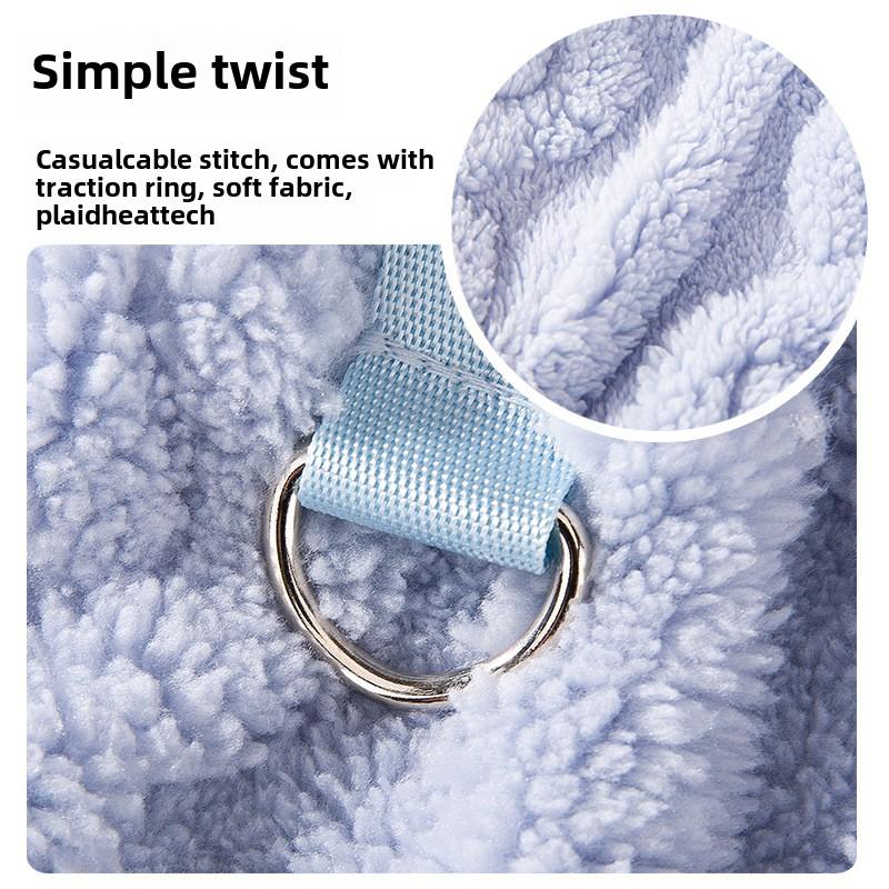 Осенне-зимний жилет для кошек Simple Twist Traction, флисовое пальто для лысых кошек, теплая утолщенная одежда для маленьких собак и кошек