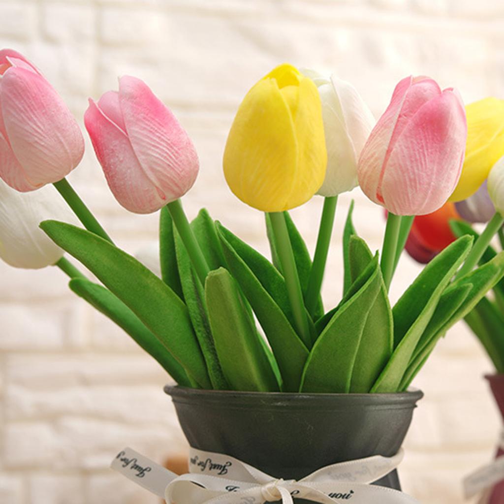 5 шт. Имитация тюльпана 34 см Искусственный тюльпан Поддельные цветы Искусственный тюльпан оптом Подарок на День матери для вазы Главная Кухня Свадьба Весна Украшения для вечеринки