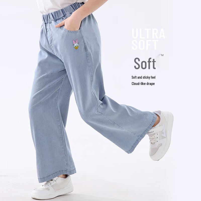 Disney Женские летние джинсовые брюки wide-leg из тенсела DK001