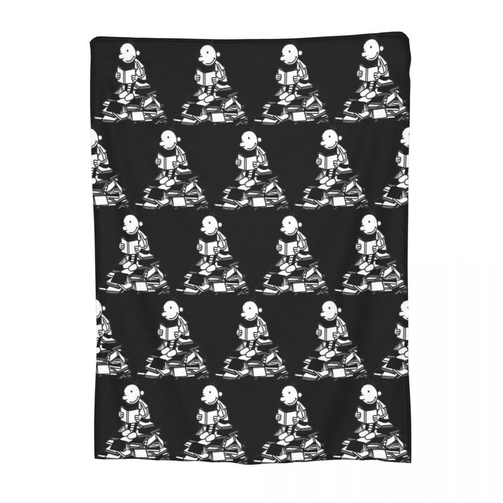 I Read Diary Of A Wimpy Kid World Book Day Blanket Soft Warm Flannel Throw Blanket Cover for Bed Picnic Travel Home Couch