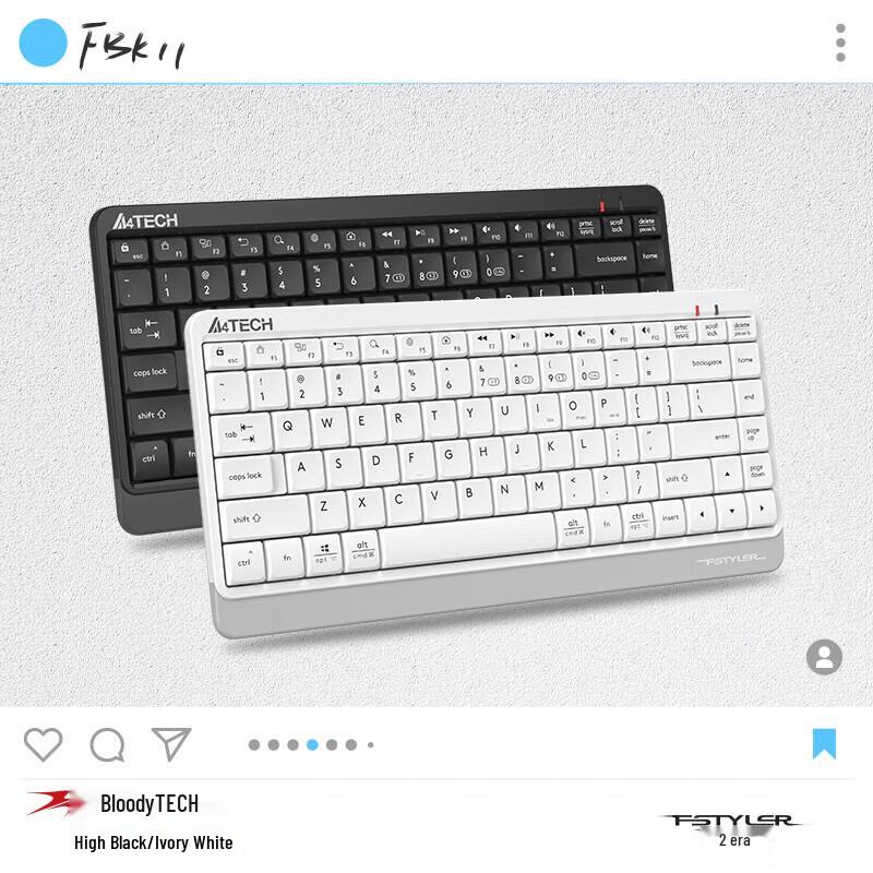 Портативная беспроводная Bluetooth-клавиатура A4Tech FBK11