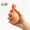 Realistic Fried Chicken Toy Leg Squeeze Toy, Stress Relief Drumstick Sensory Fake Stretchable Food Themed Toys Desk Fidget for Basket Stuffers, Party