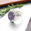 Black Opal Oval Cut Gemstone With 925 Sterling Silver Ring For Men's #272 JL375577072870