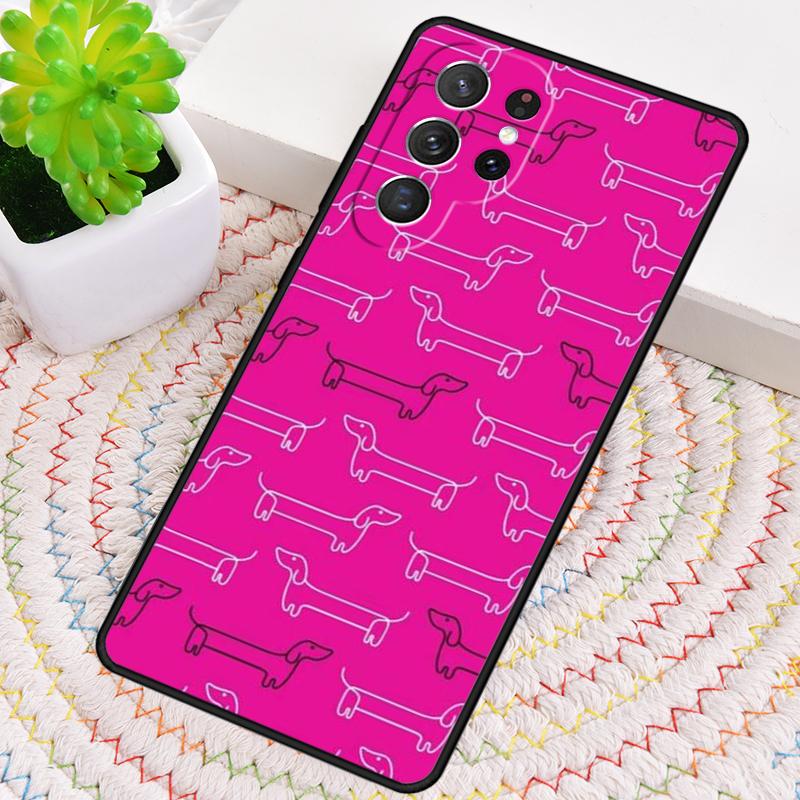 Чехол для телефона с таксой для Samsung Galaxy note 10 pro S26 Ultra S23 S24 FE S25 S21 S22 PLUS ударопрочный