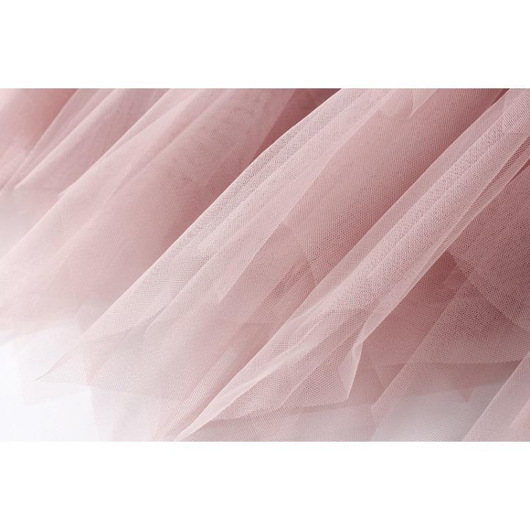 Весенне-осенняя женская юбка Юбка до половины тела Юбка-трапеция средней длины Пышная газовая юбка Длинная юбка Сетчатая свежая нерегулярная плиссированная юбка