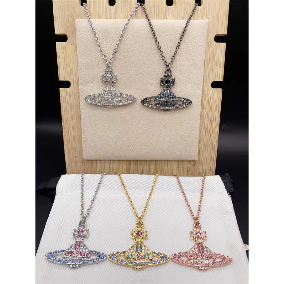 Ожерелье «Сатурн» с бриллиантами класса люкс - Женская модная универсальная цепочка для ключицы