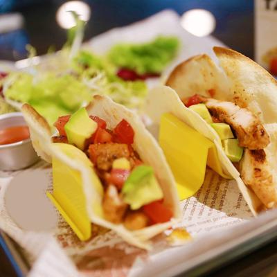 Подставка для тарелок для тако Yousheng, 4-слотовая подставка для тортильи, для тако, многоразовые тарелки для вечеринок с блинами, подставка для тортильи