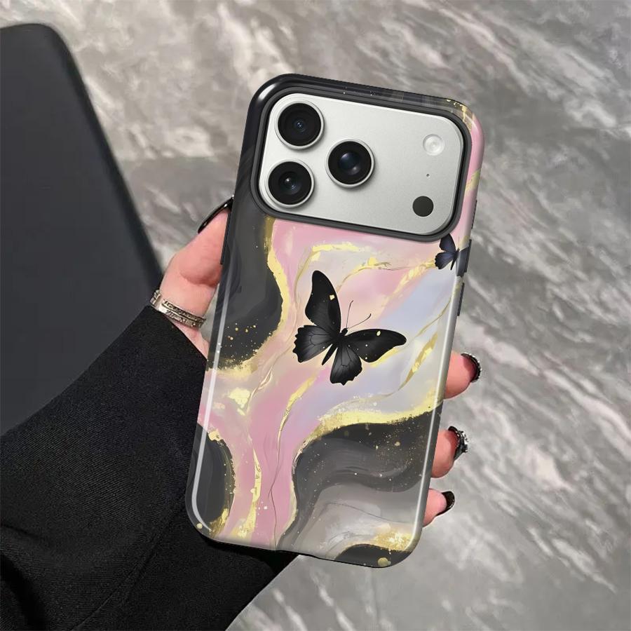 Soft Cover Capa Phone Case for Apple iPhone 17 16e 12 Air 11 Pro Max XS XR 13 15 Plus 14 16 Dreamy Colorful Butterfly