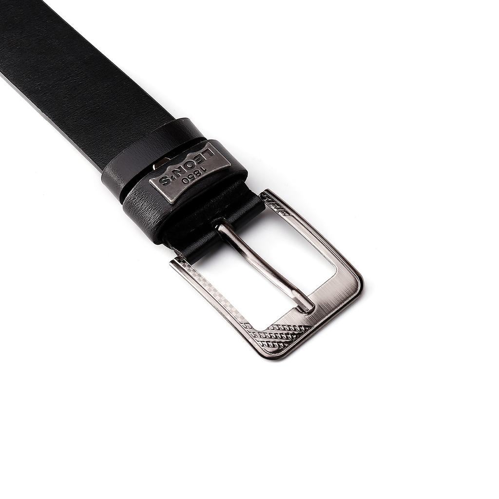 Минималистичный ремень из натуральной кожи с классической пряжкой-штифтом, регулируемый 30-42 дюйма, идеально подходит для бизнеса и повседневной носки