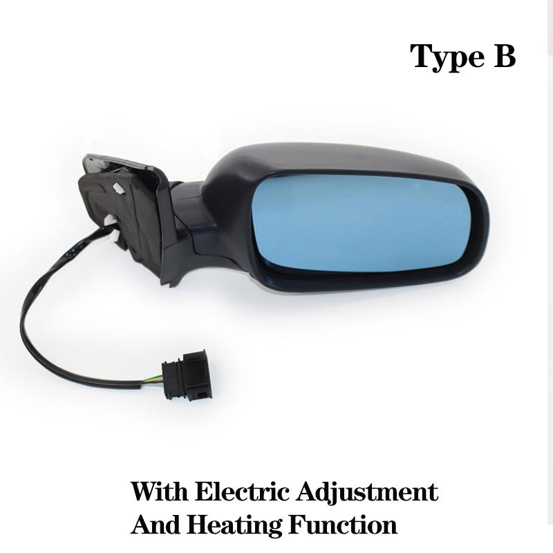 Black Car Electric Mirror Rearview Assembly Rear View Mirror for Volkswagen Bora MK4 Golf4 1999 2000 2001 2002 2003 2004