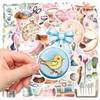 50Pcs Cartoon Sticker Sewing Theme Sticker Strong Adhesion Decals for Laptop Phone Fridge Guitar Scrapbooking Decor