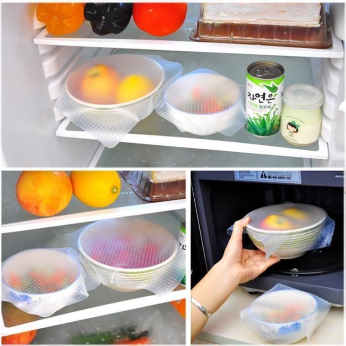 1Pcs emballage alimentaire avec outil de cuisine de recouvrement scellable transparent (20 cm x 20cm)