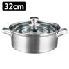 Chinese Hot Pot 304 Stainless Steel Induction Cooker Gas Stove Compatibl Kitchen Cookware Soup Cooking Pot Twin Divided