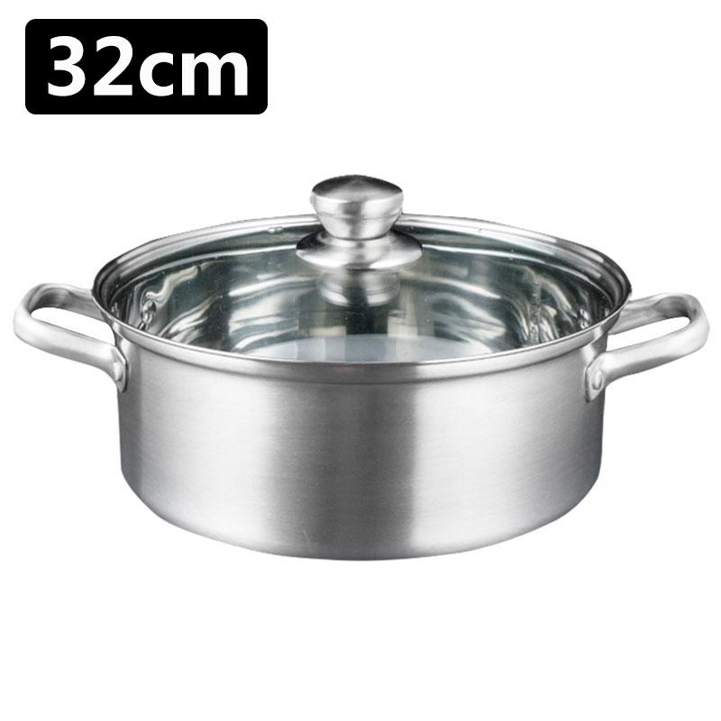 Chinese Hot Pot 304 Stainless Steel Induction Cooker Gas Stove Compatibl Kitchen Cookware Soup Cooking Pot Twin Divided