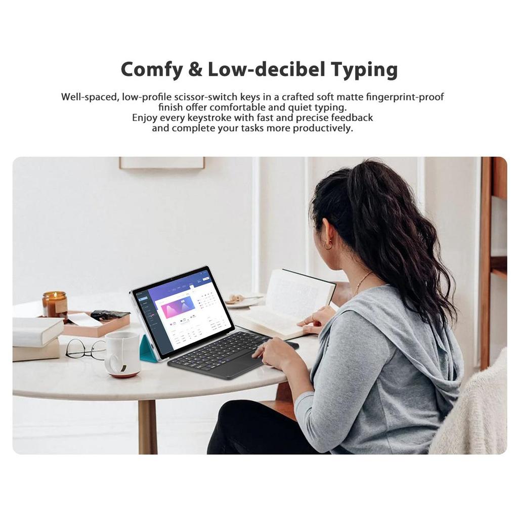 Blackview Беспроводная английская клавиатура Oscal K1 Bluetooth для планшетов Android IOS Windows