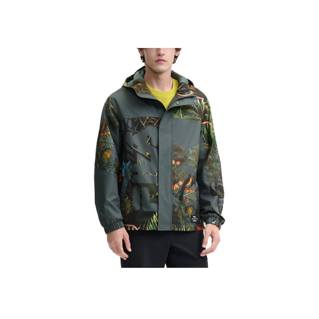 New FILA X LUSUO Jackets Coats Men Green F11M448705F-ZA