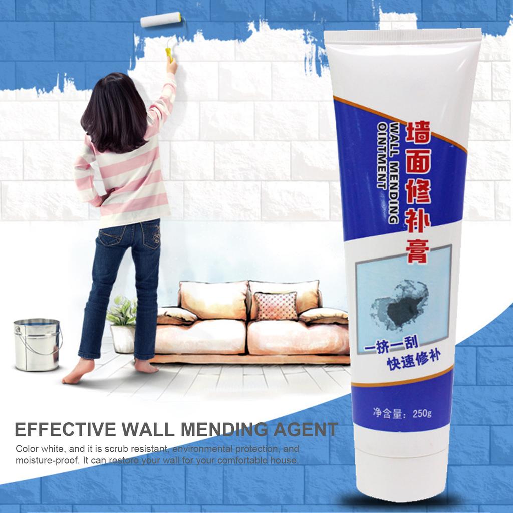 250g Drywall Repair Kit Wall Mending Agent Scraper Surface Repair Cream Instant Wall Plaster Repair Paste to Cover Holes Cracks Graffiti
