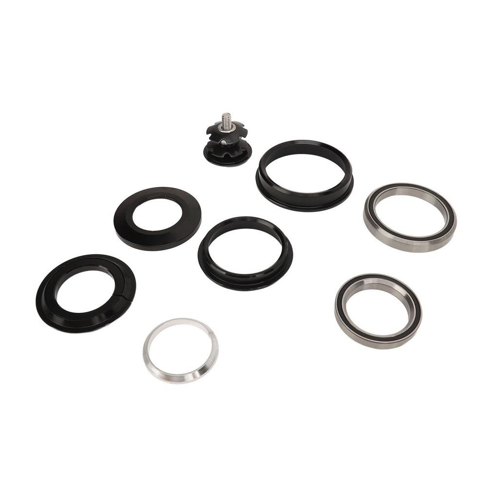 Bicycle Front Fork Bowl Set Aluminum Alloy Dual Bearings Mountain Bike Headset Spacers for 44‑56mm Tapered Head Tube