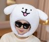 DOKiDOKi Шапка для собаки Косплей Улыбающаяся собака Маска для трансформации Хэллоуин Головной убор Плюшевый Кигуруми Головной убор Пушистый Милый Хэллоуин [Белый] [Б/у]