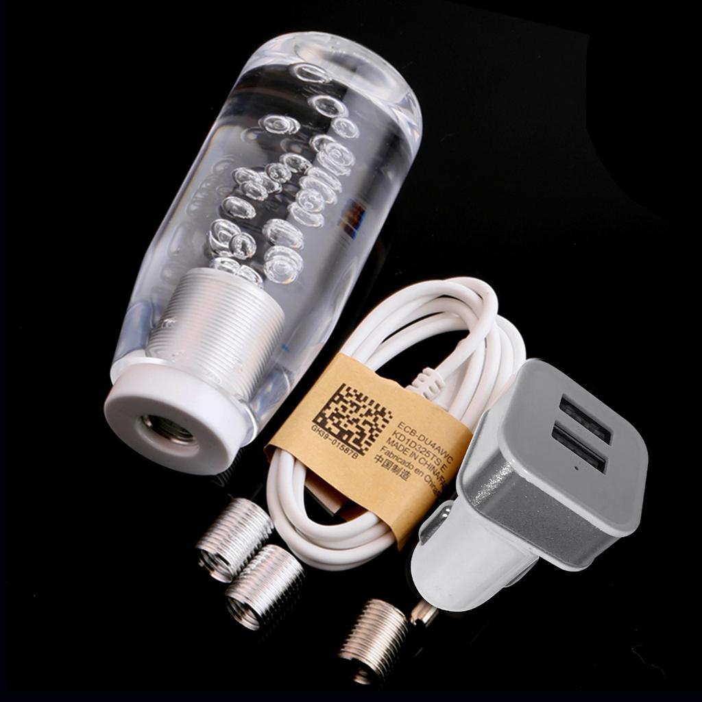 Car Gear Shift Knob Shifter Crystal Style Manual Shifting Head Universal LED Shift Lever 10cm 15cm 20cm 25cm