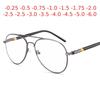 Outdoor Shade Sun Photochromic Pilot Myopia Glasses With Prescription Eyewear Men Oval Sunglasses Diopter 0 -0.5 -0.75 To -6.0
