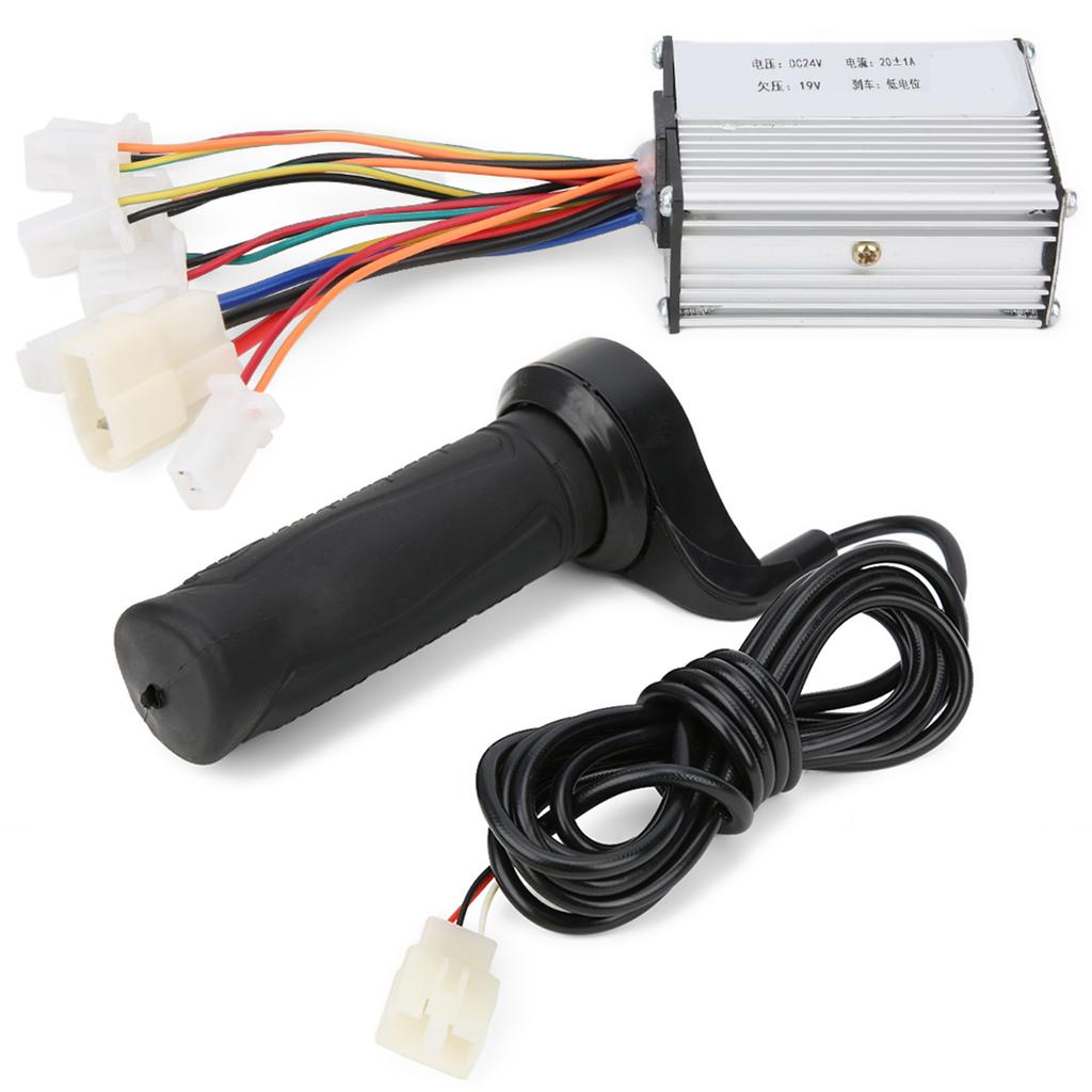 24 В 250 Вт контроллер щетки удлиненный кабель одинарный комплект рукояток руль электрического велосипеда