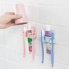 Настенная вешалка для зубных щеток, зубная паста, держатель для полоскания стакана, полка для ванной комнаты, органайзер